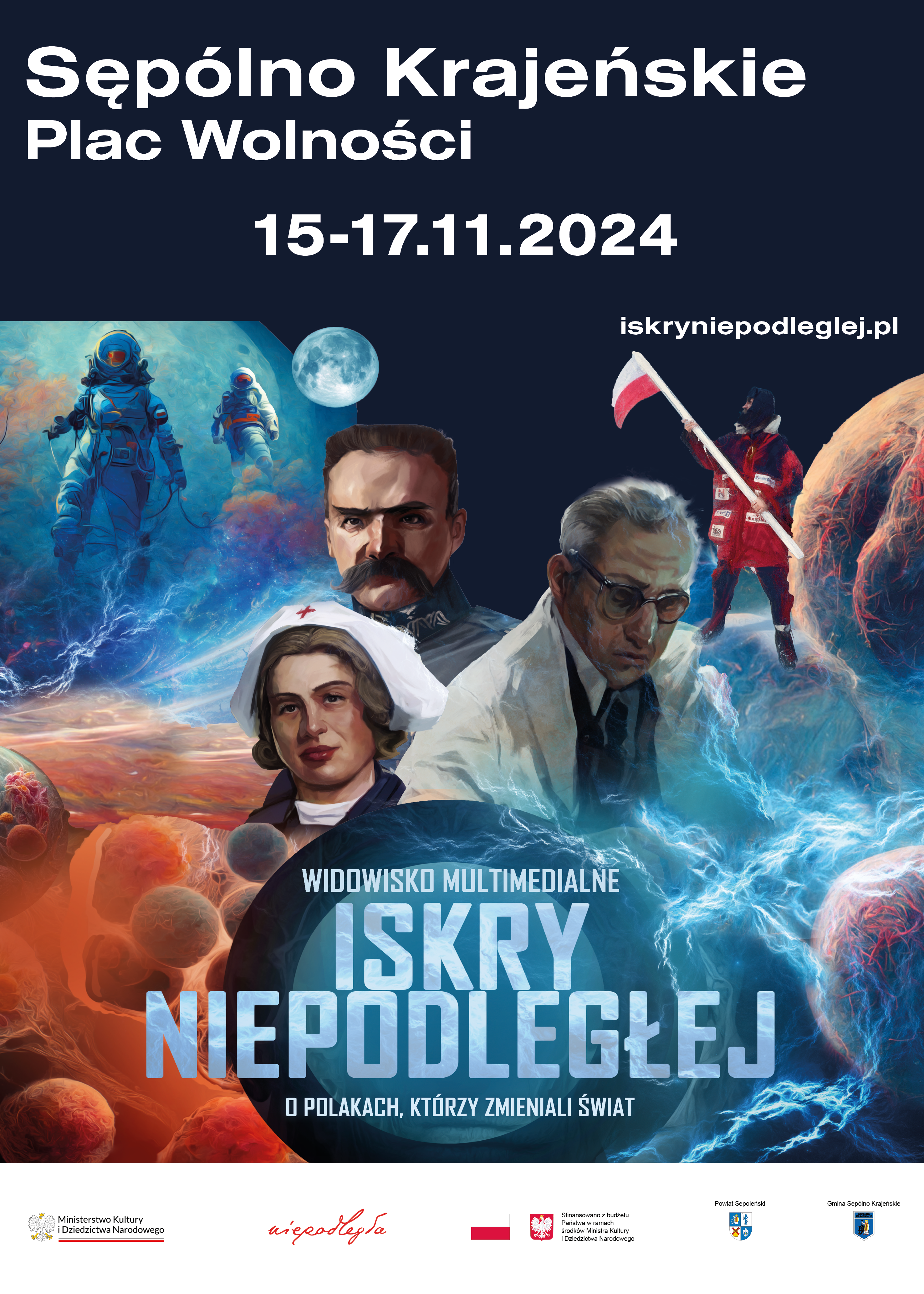 „ISKRY NIEPODLEGŁEJ” mobilne widowisko z wizytą w Sępólnie Krajeńskim