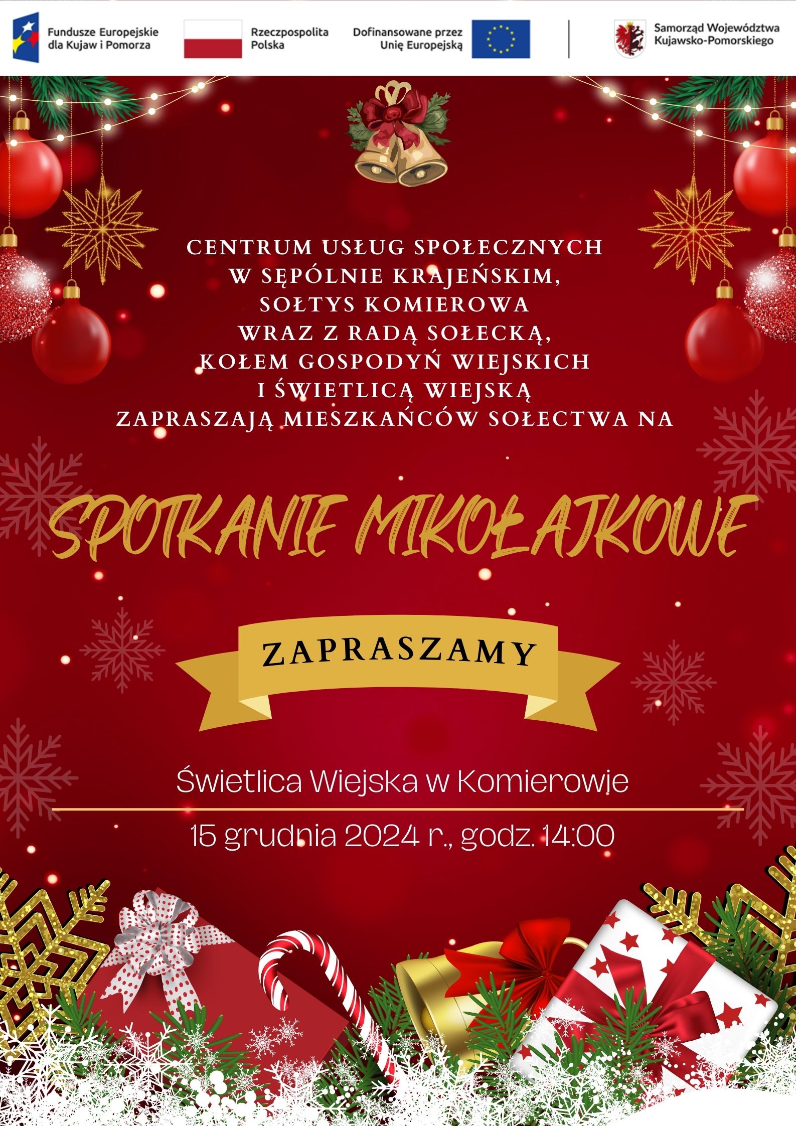 Fundusze Europejskie dla Kujaw i Pomorza, Rzeczpospolita Polska, Dofinansowano przez unię Europejską, Samorząd Województwa Kujawsko-Pomorskiego 