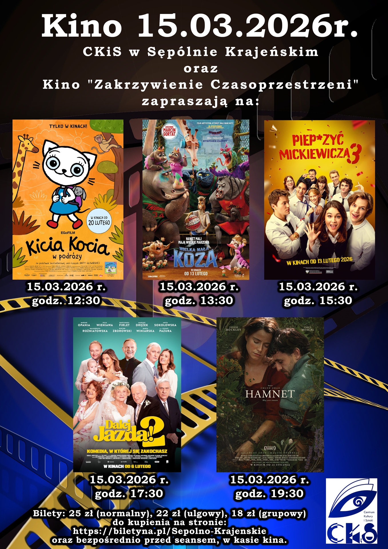 Kino w marcu - CKiS w Sęp&oacute;lnie Krajeńskim