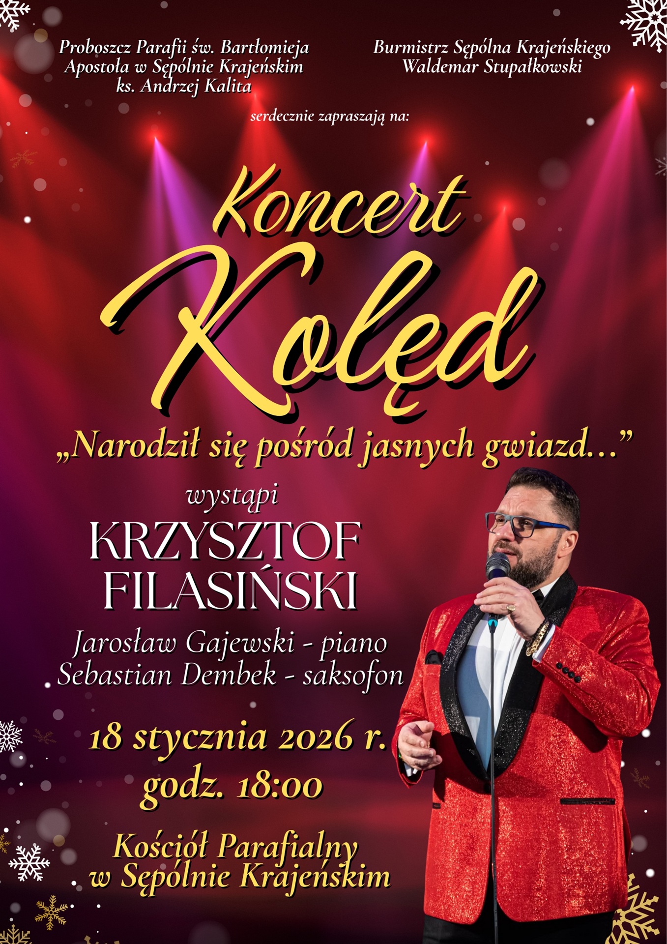 Koncert Kolęd &ndash; &bdquo;Narodził się pośr&oacute;d jasnych gwiazd&hellip;&rdquo;