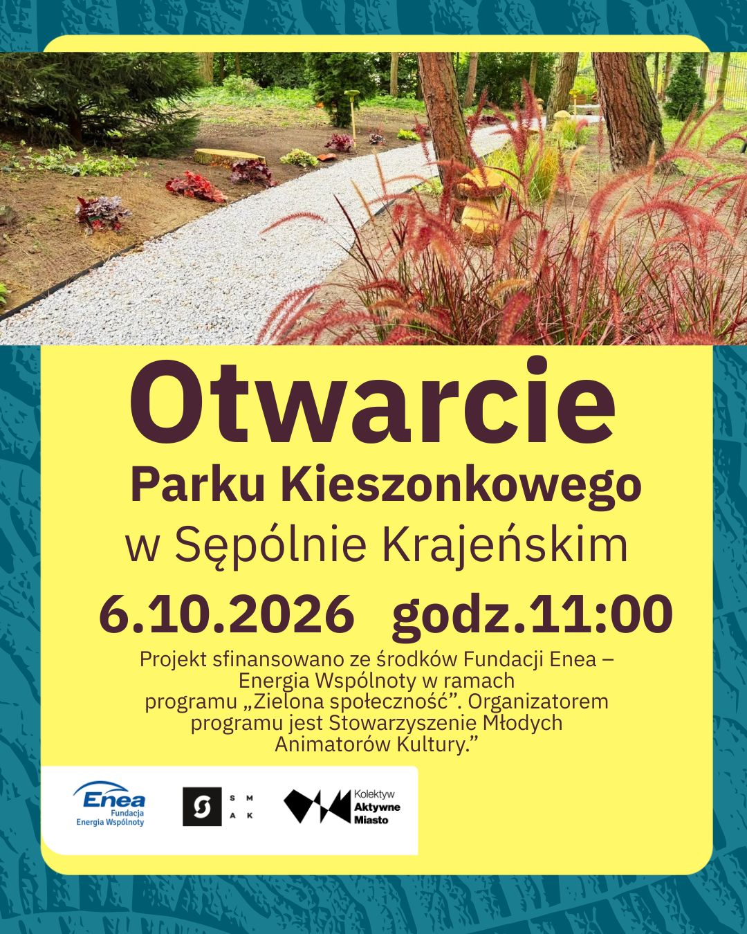 OTWIERAMY PARK KIESZONKOWY W SĘPÓLNIE KRAJEŃSKIM! OTWIERAMY PARK KIESZONKOWY W SĘPÓLNIE KRAJEŃSKIM!